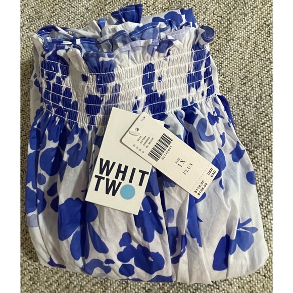 Anthropologie WHIT TWO Floral Mini Sleep Dress NWT SZ 1X - Picture 13 of 16